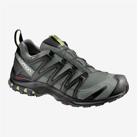 Salomon XA PRO 3D CS WP Mens Trail Running Shoes Olive UK WCOP
